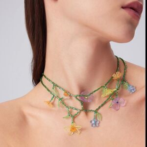 Bohemian flower necklace M39